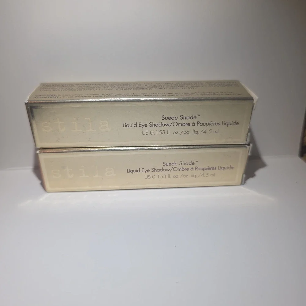STILA‎ Suede Shade Liquid Eye Shadow  Sheer Terracotta Full Size NIB Set Of 2